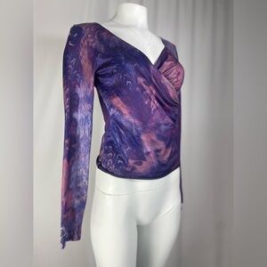 Purple and Pink Women's Top